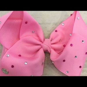 Pink And White Bow